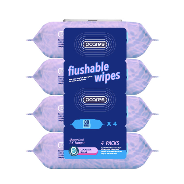 FLUSHABLE WET WIPES 40 /80 WIPES X2/X4