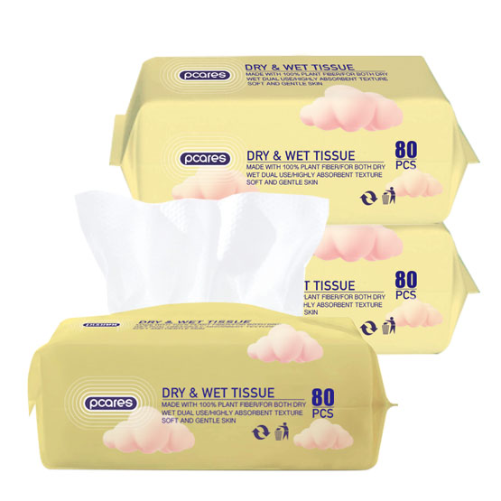 DRY & WET TISSUE 80 pcs