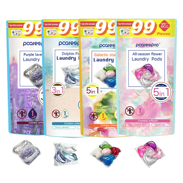 Laundry Pods All-season flowe /Galactic starry sky/Purple lavender/Dolphin Park99 Pieces