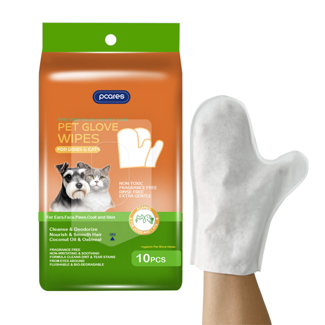 Pet glove cleaning wipes & Pet tooth cleaning fingle wipes