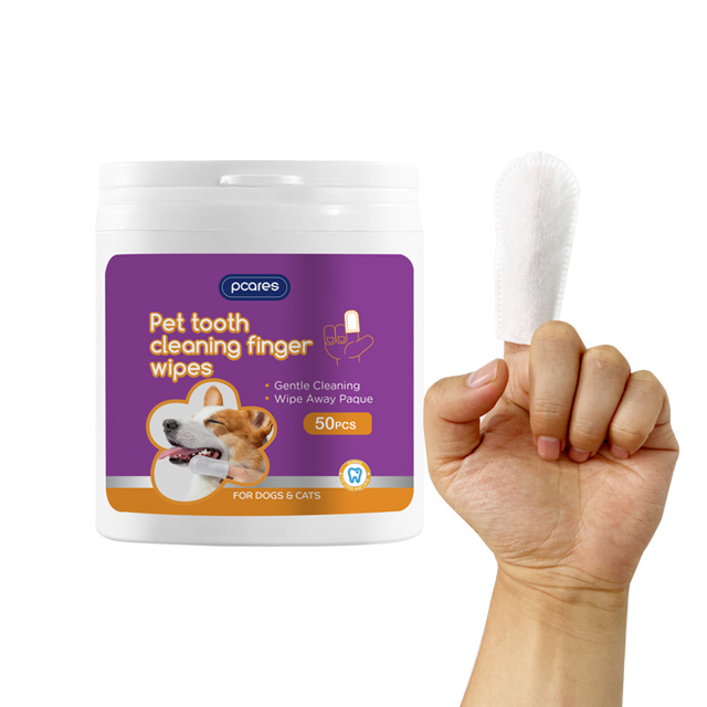 Pet glove cleaning wipes & Pet tooth cleaning fingle wipes