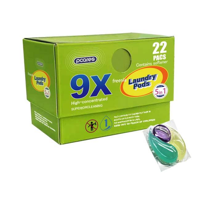 Eco Friendly Paper Box Packing Laundry Detergent Pods