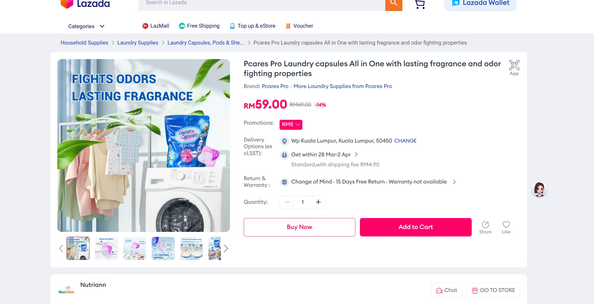 Pcares private brand products are sold on Lazada, Shopee and Amazon in Southeast Asia, including Indonesia, Singapore, Malaysia and Vietnam.
