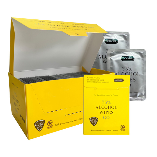 75% Alcohol Wipes Go 6 pcs 50 pcs/box