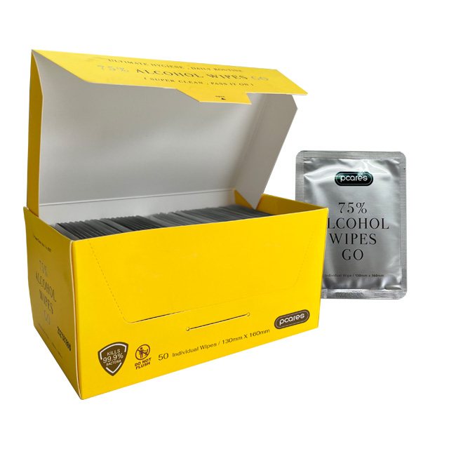 75% Alcohol Wipes Go 6 pcs 50 pcs/box