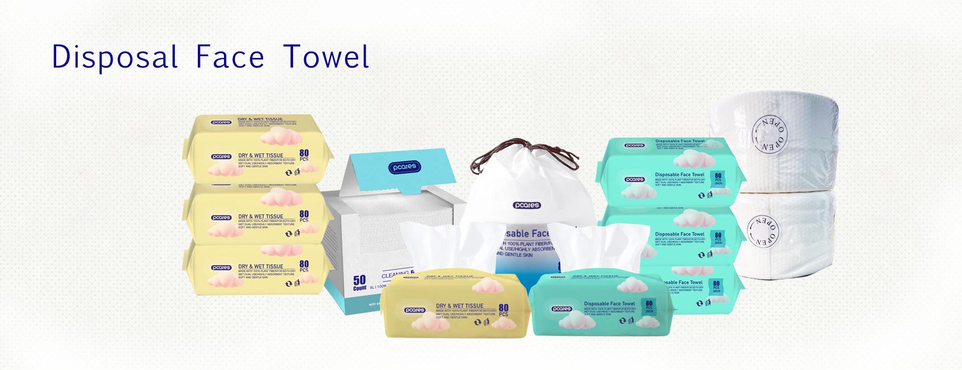 Disposal Face Towel banner