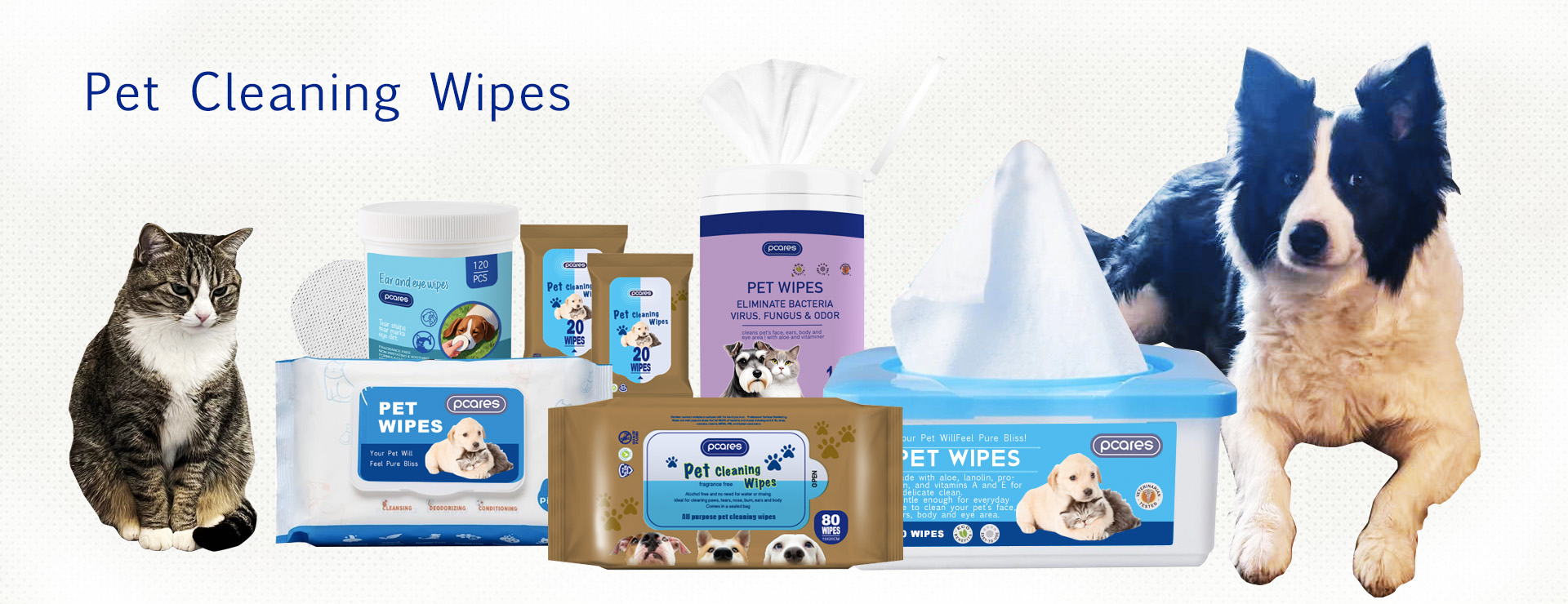 Pet Cleaning Wipes banner