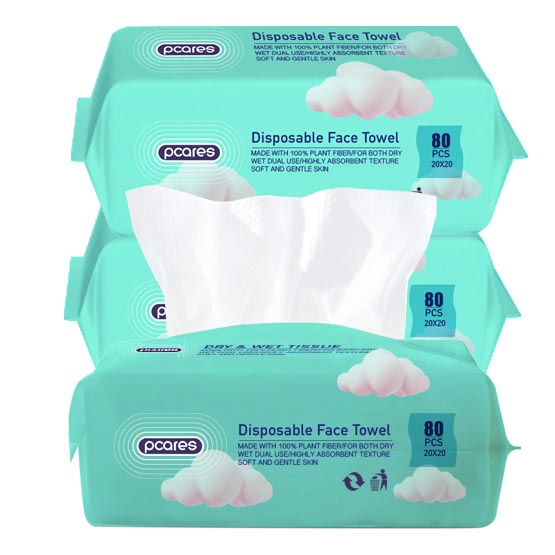 Disposable Face Towel 80 Pcs