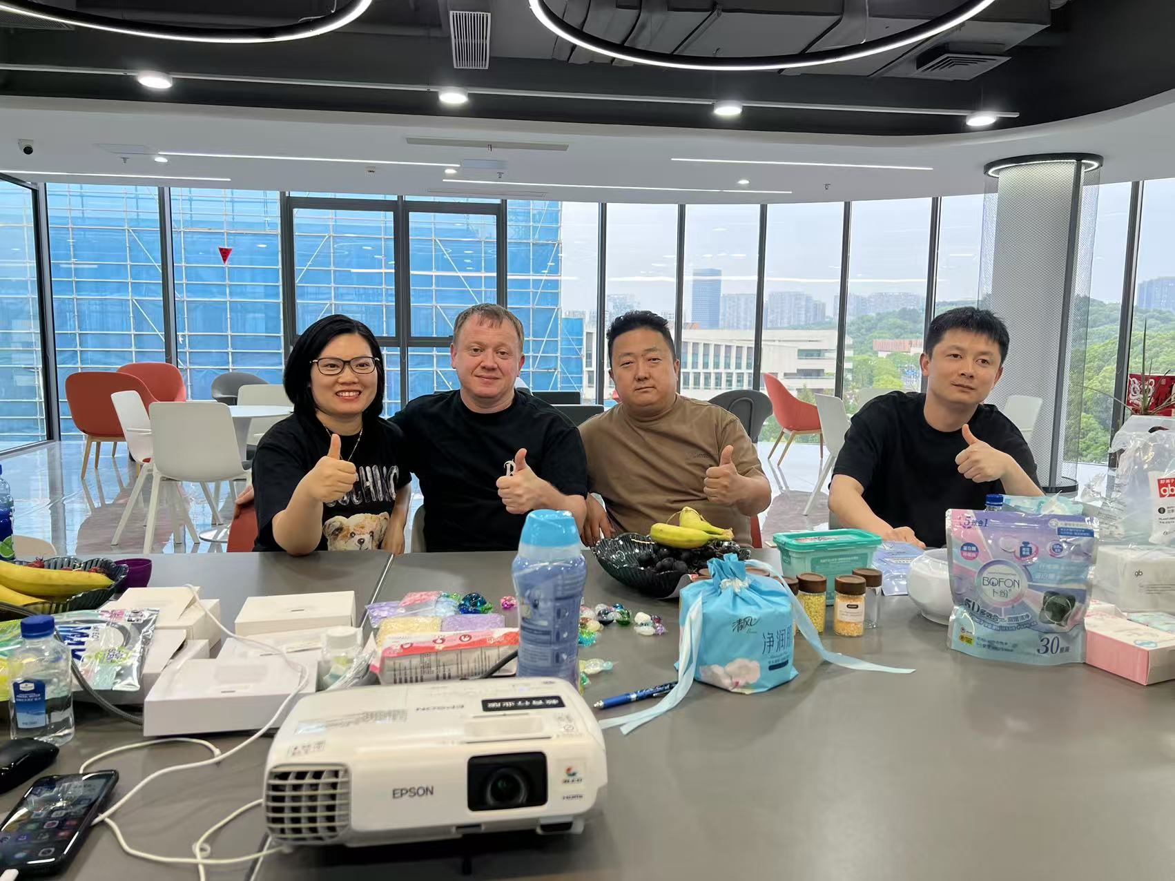 The visit of Russian customers