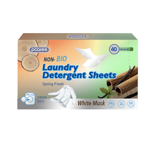 Laundry Detergent Sheets 40 Sheeth White Musk