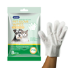 Pet glove cleaning wipes & Pet tooth cleaning fingle wipes