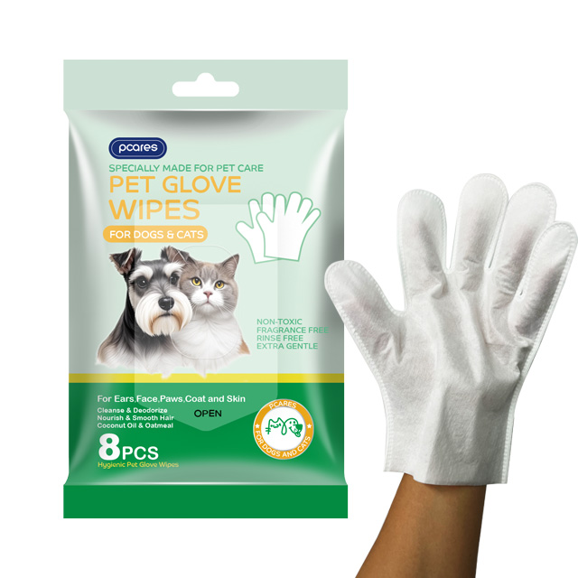 Pet glove cleaning wipes & Pet tooth cleaning fingle wipes