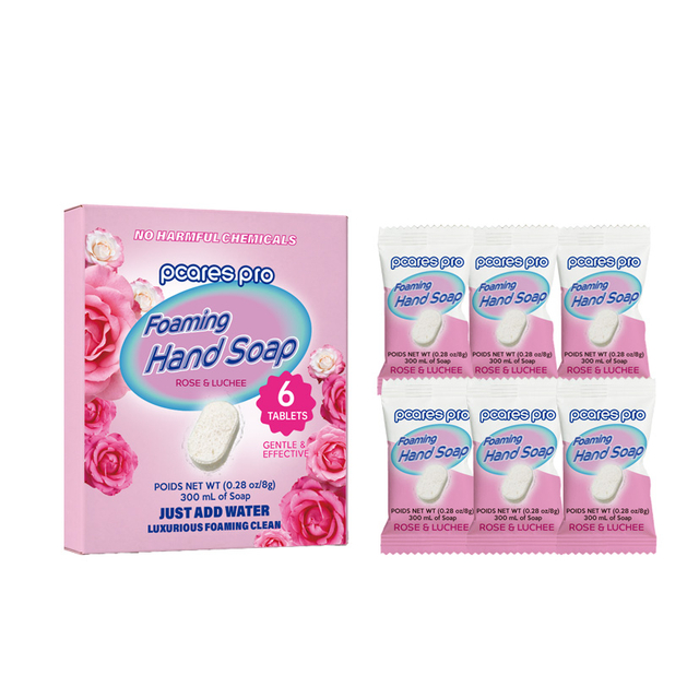 Foaming Hand Soap Tablet 6 Tablets (Rose)