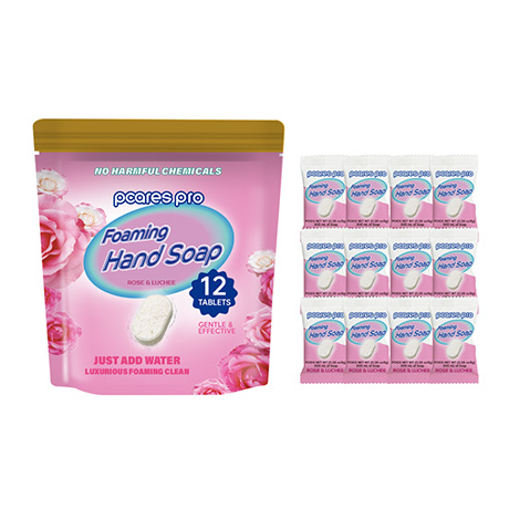 Foaming Hand Soap Tablet 12 Tablets/Bag (boutique hotel scent、Rose，Lavender)